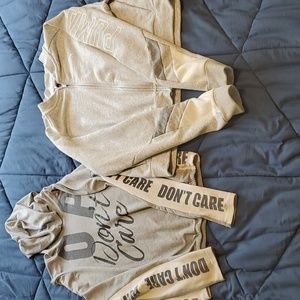 gray crop sweatshirts from multiple brands